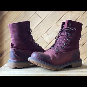 Timberland Women’s 6” Fold Down Boot Burgundy